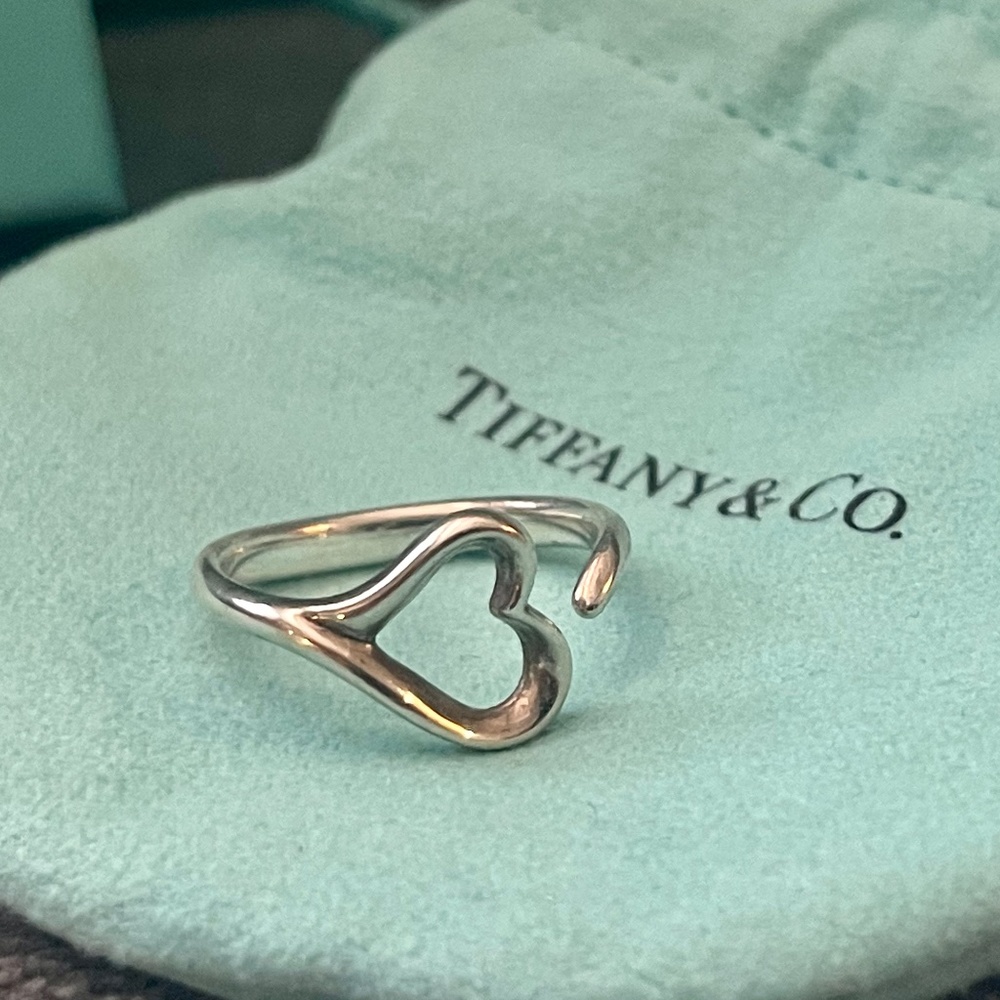 Tiffany Open Heart Ring